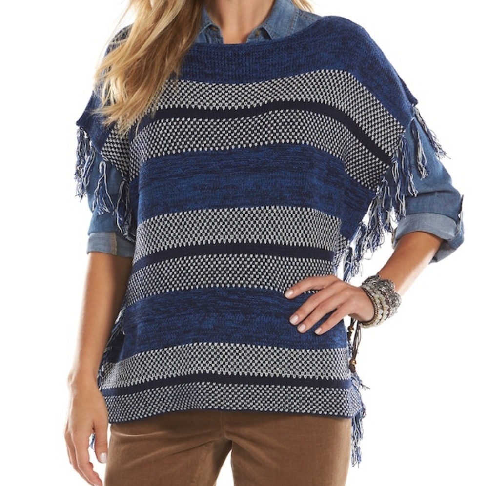 Chaps poncho top